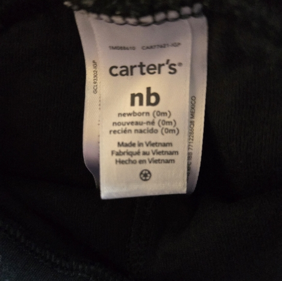 Carter's Orange and Black Halloween Ghost Outfit - Picture 6 of 6